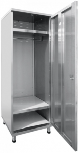 Шкаф для одежды ЧувашТоргТехника ШРО-6-0 нерж.