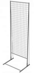 Сетчатый стенд УАЙТ односторонний 1830х630мм (СМ04)
