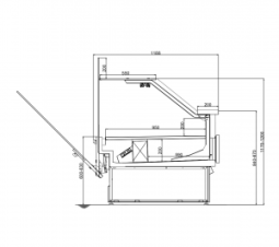 Нейтральная витрина STELLA 2500