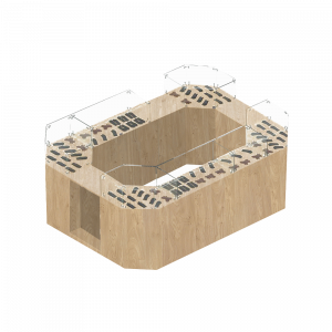 Торговый островок для кожгалантереи ВАЛЕНТИНО №3