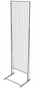 Сетчатый стенд УАЙТ односторонний 2230х630мм (СМ05)