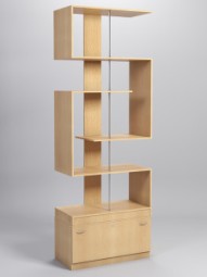 Стеллаж ГЛАСС №4 с тумбой Т-16