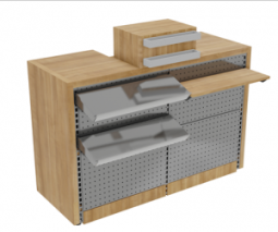 Кассовый стол 2.0 с перфорированной панелью