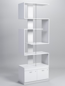 Стеллаж ГЛАСС №4 с тумбой Т-20