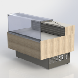 Нейтральная витрина Spring D куб ЛДСП (светлая) 1563