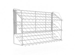 Наклонный блок 3 полки с кронштейнами 647х195х386