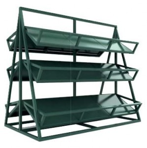Развал овощной из металла вертикальный двусторонний