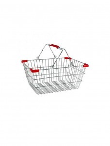 Корзина покупательская металлическая 22 литра с уголками