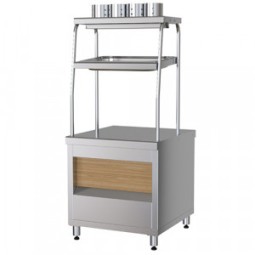 Прилавок приборов столовых с хлебницей Марихолодмаш ППСХ6