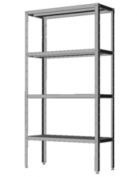 Стеллаж складской из нержавейки