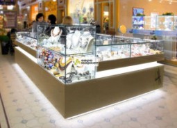 Ювелирный торговый остров с подсветкой