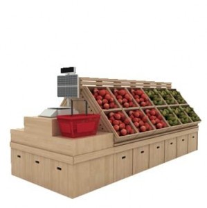 Система овощных развалов из дерева остроугольная