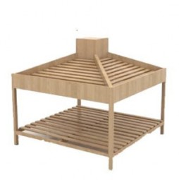 Овощной развал деревянный островной