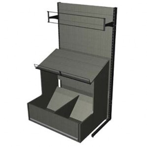 Овощной стеллаж развал с большим накопителем