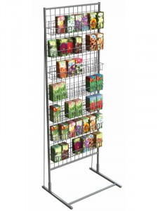 Стенд односторонний 1830х630 (СМ04) с полками для семян П16