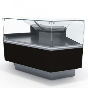 Универсальная холодильная витрина Spring D куб ЛДСП (светлая) угловая 270