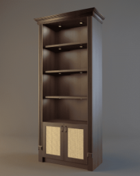 Шкаф для дорогого алкоголя с зеркальной задней стенкой