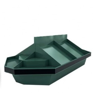 Овощной стеллаж развал с многоуровневым накопителем