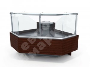 Витрина для выпечки SMS (Static) 90 угловая