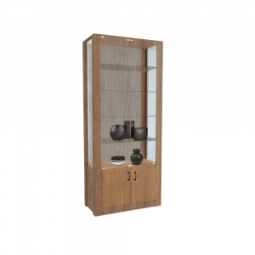 Витрина НЬЮ №3 (с дверками, задняя стенка ДВП)