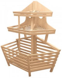 Стеллаж для хлеба торцевой с глубоким накопителем