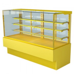 Кондитерская витрина Soul желтая из МДФ 1350