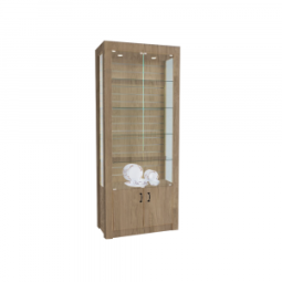 Витрина НЬЮ №10 (с дверками, задняя стенка экономпанель)