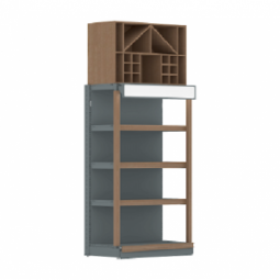 Настенный стеллаж для алкогольных напитков Stewe