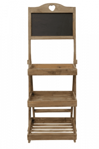 Стойка деревянная с рекламным топпером