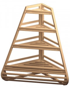 Стеллаж для хлеба и багетов угловой