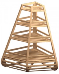 Стеллаж для багетов угловой