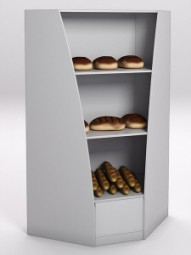 Стеллаж для хлеба ДЕМЕТРА №5 угловой