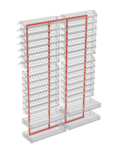Настенный блок для мелкоштучного товара