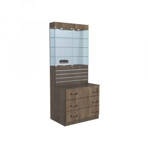 Витрина ГЕКСАГОН №12, задняя стенка Зеркало