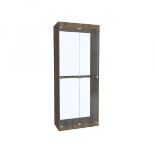 Витрина ГЕРМЕС №2-5 (с дверками, задняя стенка стекло)