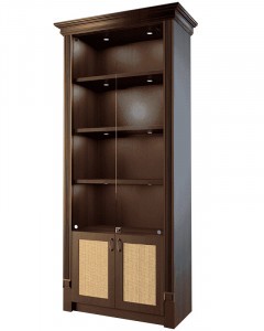Шкаф для элитного алкоголя со стеклянными дверцами