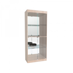 Витрина ГЕРМЕС №2-6 (с дверками, задняя стенка зеркало)