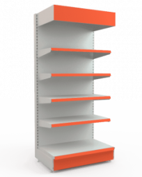 Стеллаж пристенный с фризом