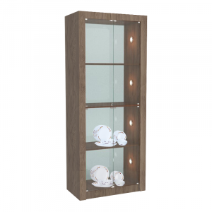 Витрина ГЕРМЕС №4-3 (с дверками, задняя стенка зеркало)