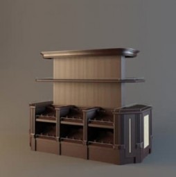Островной стеллаж для вина с открытым накопителем