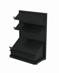 Стеллаж металлический с наклонными полками  Фруктовый рай