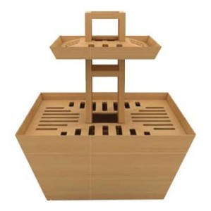 Островной стеллаж для фасованного хлеба