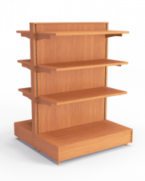 Двухсторонний стеллаж островной для вина и алкоголя