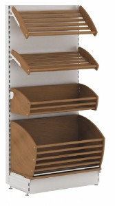 Стеллаж с хлебными полками