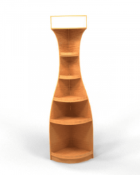 Стеллаж угловой для элитного алкоголя