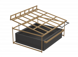 Овощной развал с накопителем и рекулировкой наклона