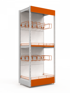 Стеллаж для продажи обоев и краски