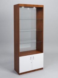 Стеллаж ПАСИФЕЙ №1-5 (задняя стенка стекло)