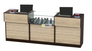 Комплект прилавков и кассовых столов Эксперт №1