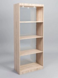 Стеллаж ПАСИФЕЙ №2-2 (задняя стенка стекло)